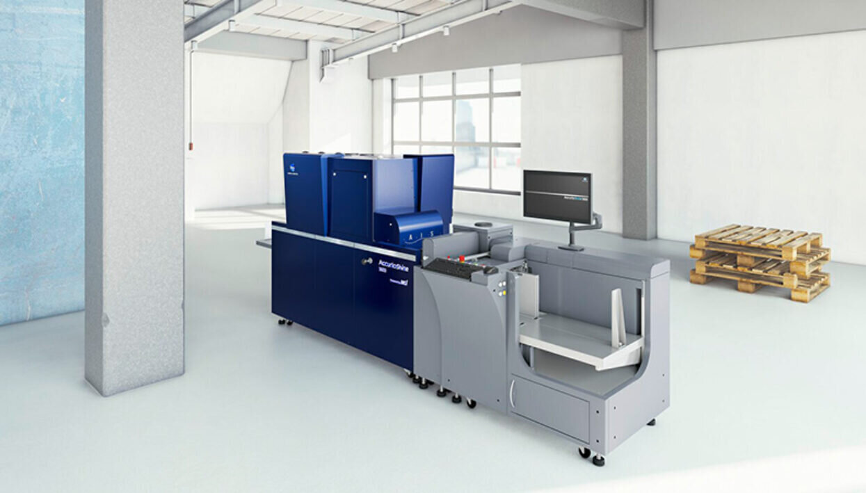 CAPTION: The Konica Minolta Accurio Shine 3600 is available with an iFoil hot foil module. Image credit: Konica-Minolta